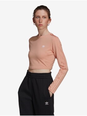 Meruňkový dámský crop top adidas Originals