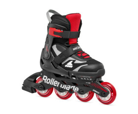 Kolečkové brusle Rollerblade MICROBLADE Black/Red Velikost EUR: 28-32