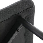 Jídelní židle, černá, látka, DCL-V2017 BK2