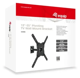Equip 13-55" černá / Držák TV / Naklápěcí a otočný / VESA 400x400 / do 30 kg (650406)