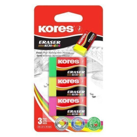 Kores Pryž KE30 NEON barevný mix 40 x21 x 10 mm 3 ks