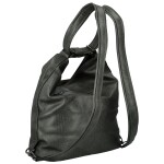 Trendy dámský koženkový kabelko-batoh Kavya, šedý