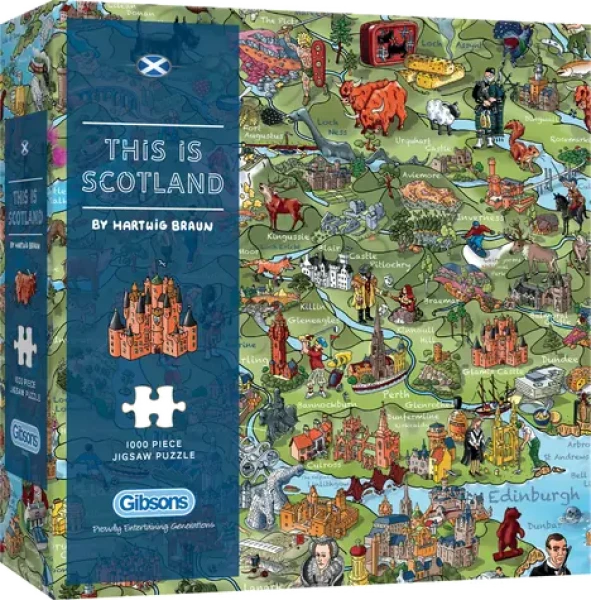 GIBSONS Puzzle Toto je Skotsko