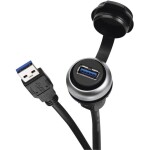 Schlegel Vestavný konektor USB 2.0 typ A, dvojitý zásuvka, vestavná RRJ_2USB 2x USB zásuvka typu A ⇔ 2 x USB zástrčka typu A RRJ_