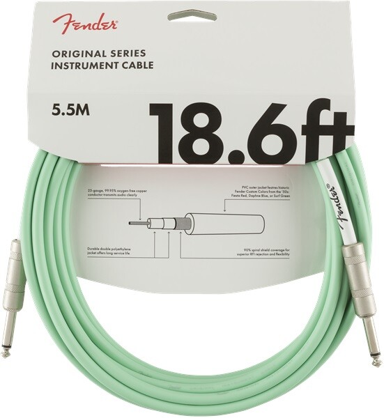 Fender Original Series 18,6 Instrument Cable Surf Green