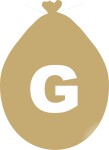 Balónek písmeno G zlaté balonky.cz Balónek písmeno G zlaté balonky.cz