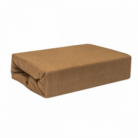 Stanex Froté napínací prostěradlo světle hnědé ROZMĚR: (š/d/v) 90 x 200 x 20 cm