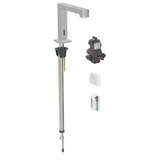 GEBERIT - Brenta Elektronický umyvadlový ventil, napájení z generátoru, easy to clean, kartáčovaná nerez 116.195.SN.1