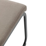 Židle jídelní, cappucino látka, černý kov