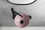 SAPHO - MINOR betonové umývátko na desku, Ø 26cm, růžová mat MR26021