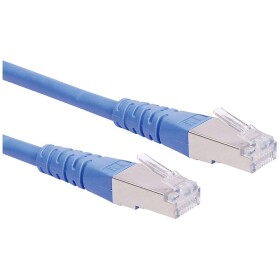 Roline 21.15.1394 RJ45 síťové kabely, propojovací kabely CAT 6 S/FTP 15.00 m modrá dvoužilový stíněný 1 ks