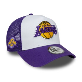 New Era Pánská kšiltovka Los Angeles Lakers NBA 17-Time Champion Side Patch Trucker Adjustable