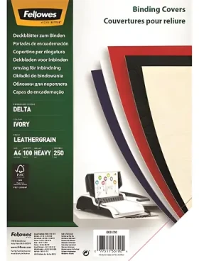 Fellowes Delta A4 slonová kost / Kartonové desky / 100 ks / FSC (5370004)