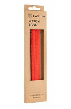 Tactical 768 Pletený Převlékací Řemínek pro Watch 38 40mm vel. XL červená (8596311138560)