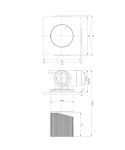 OMNIRES - CONTOUR sprchová baterie podomítková antracit /AT/ CT8045AT