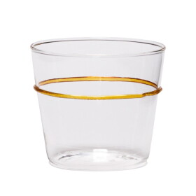 Hübsch Sklenice na vodu Orbit Yellow 200 ml, čirá barva, sklo