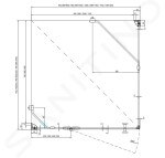 RAVAK - SmartLine Sprchová stěna SMPS-90 R, 885-900 mm, pravá, chrom/čiré sklo 9SP70A00Z1