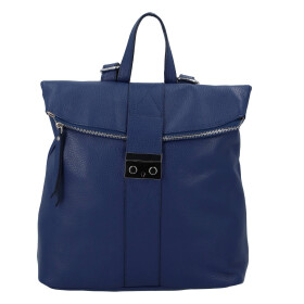 Krásný dámský kožený batůžek Sebastien, modrá