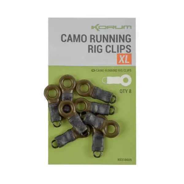 KORUM Spojka Camo Running Rig Clips Small 8ks (K0310025)