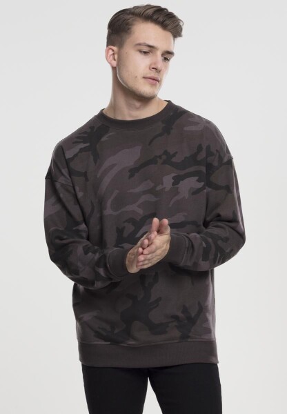 Camo Crewneck tmavé maskování