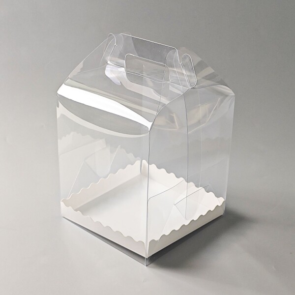 Cake star plastový box na Bento dort s úchytem 16x16x18cm