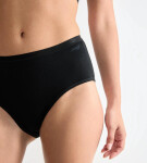 Dámské kalhotky GO Daily Cotton Midi 3P - BLACK - černé 0004 - SLOGGI BLACK XL