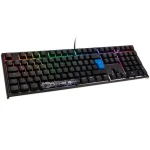 Ducky ONE 2 PBT MX-Nature-White černá / Herní klávesnice / podsvícená / mechanická / drátová (USB) / DE (DKON1808ST-WDEPDAZT1)