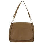 Stylová dámská kožená crossbody kabelka Dawn, khaki