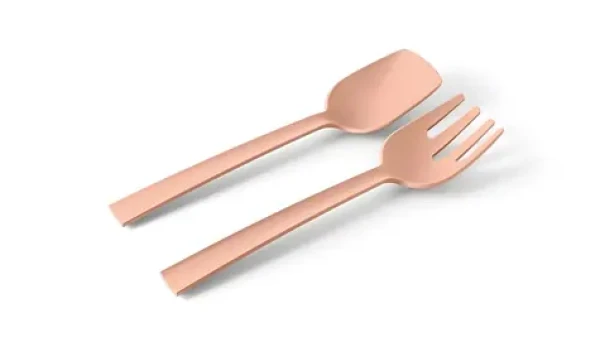 BLIMPLUS Příbor na servírování salátu Paestum Pink Sand / 29 cm / bez BPA / myčka (PS003-000001-335)