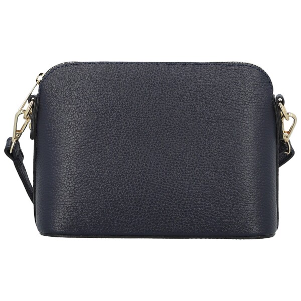 Módní dámská kožená crossbody kabelka Jurina, tmavě modrá