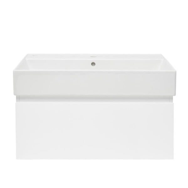 Koupelnová skříňka s umyvadlem SAT B-WAY 79x30x45 cm bílá lesk BWAY80WU2 BWAY80WU2