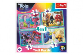 Puzzle Trollové Světové turné 4v1