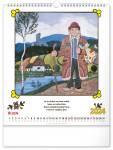 Nástěnný kalendář 2024 Josef Lada Říkadla, 30 34 cm