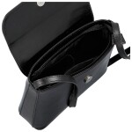 Trendy dámská kožená crossbody Deliss, černá
