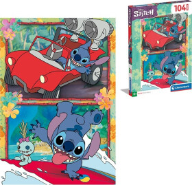 Puzzle Super: Stitch 104 dílků - Kinsmart