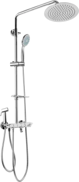 JB Sanitary Sprchová sestava s KLÁVESOVOU baterií, rozteč 150mm, průměr 25cm, s příslušenstvím SP 62 011 12 6