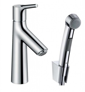 HANSGROHE - Talis S Umyvadlová baterie s výpustí Push-Open a ruční sprchou Bidette, chrom 72290000