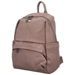 Trendy dámský koženkový kabelko-batoh Toska, starorůžový