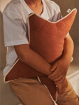 Ferm Living Dekorativní polštář Star Brown Clay 48 cm, hnědá barva, textil