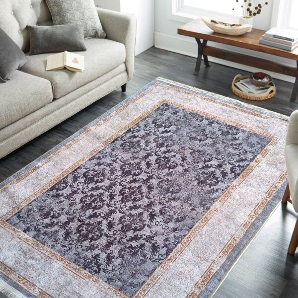 DumDekorace Moderní vintage koberec béžovošedý s orientálním vzorem Šířka: 120 cm | Délka: 180 cm