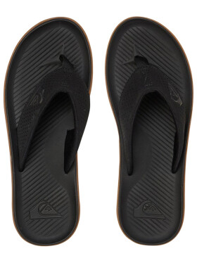 Quiksilver HALEIWA PLUS BLACK/BLACK/BROWN pánské žabky - 40EUR