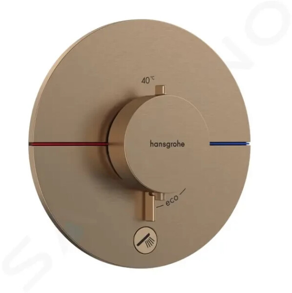HANSGROHE - ShowerSelect Comfort Termostatická baterie pod omítku, kartáčovaný bronz 15562140