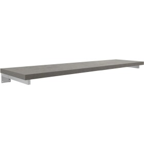 CERANO Deska pod umyvadlo Navira Pro + 3 skryté konzole - betonově šedá - 140x46x3,6 cm
