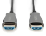 Digitus AK-330125-100-S černá / Propojovací kabel HDMI / AOC / 4K 60Hz / 18 Gbps / 10 m (AK-330125-100-S)