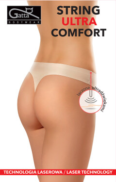 Dámské kalhotky string Gatta 41589 Ultra Comfort béžová/béžová M