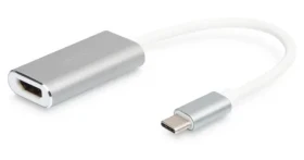 Digitus USB-C - HDMI bílá / Adaptér / 4K 30 Hz / Dolby Surround / hliníkové pouzdro (DA-70836)