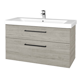 Dřevojas - Umyvadlová skříňka Q MAX SZZ2 105 - D05 Oregon / Úchytka T06 / D05 Oregon 331689H