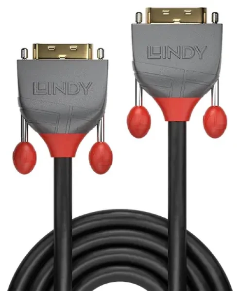 Lindy Anthra Line černá / Kabel DVI-D / Dual Link / 2 m / 2560 x 1600 px (36222)