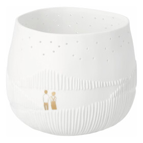 Räder Porcelánový svícen Night Hike, bílá barva, porcelán