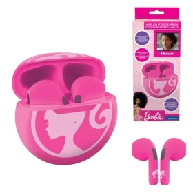Lexibook Barbie sluchátka do uší růžová / Sluchátka / Bluetooth / s mikrofonem / nabíjecí pouzdro / dotykové ovládání (HPBT05BB)